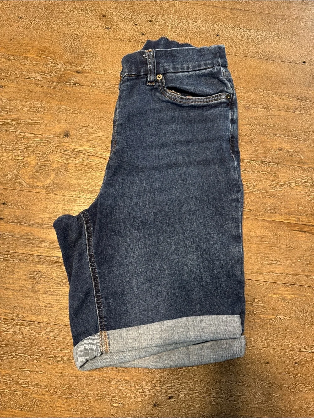Denim & Co Denim Bermuda Shirts, Size 16P
